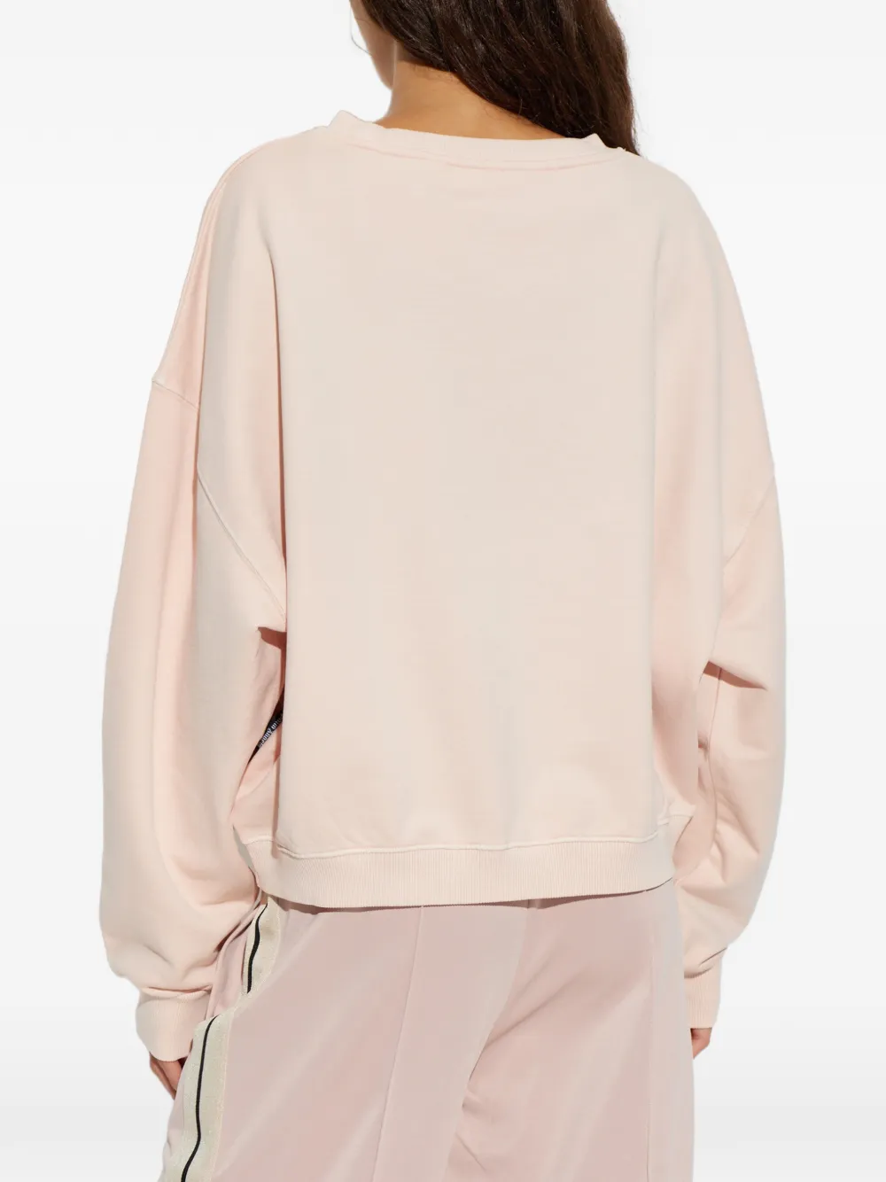 Palm Angels crystal-logo sweatshirt Roze