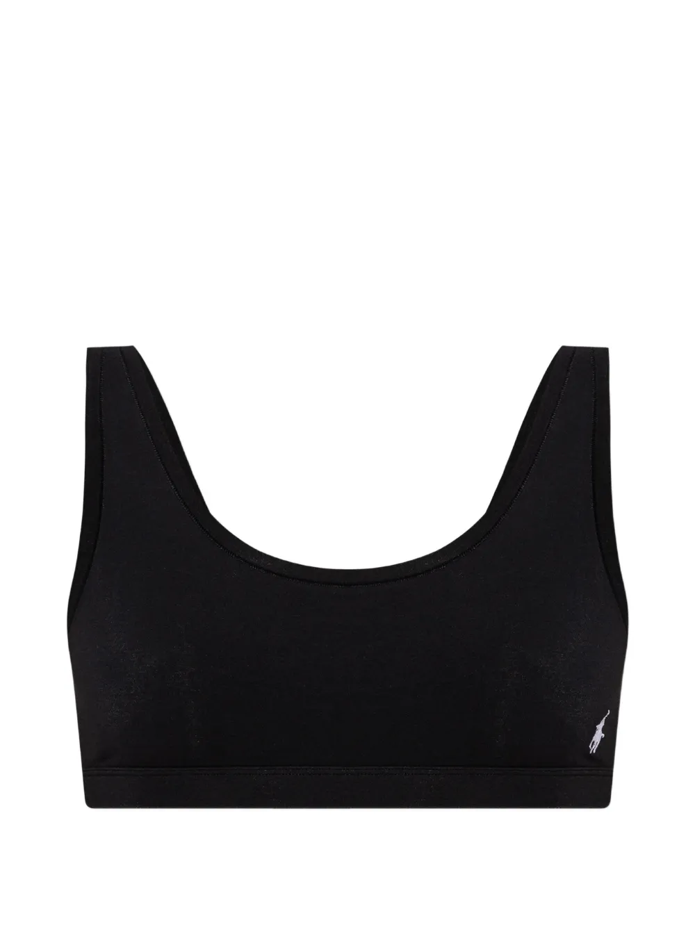 Polo Ralph Lauren embroidered-logo bra - Nero