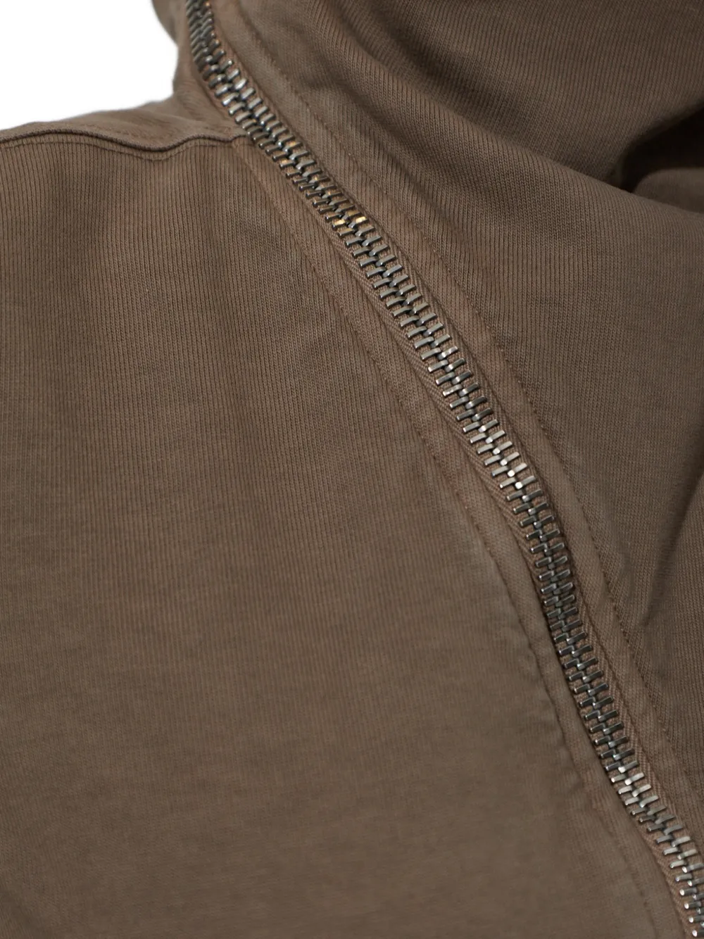 Rick Owens DRKSHDW asymmetric-zip sweatshirt Bruin