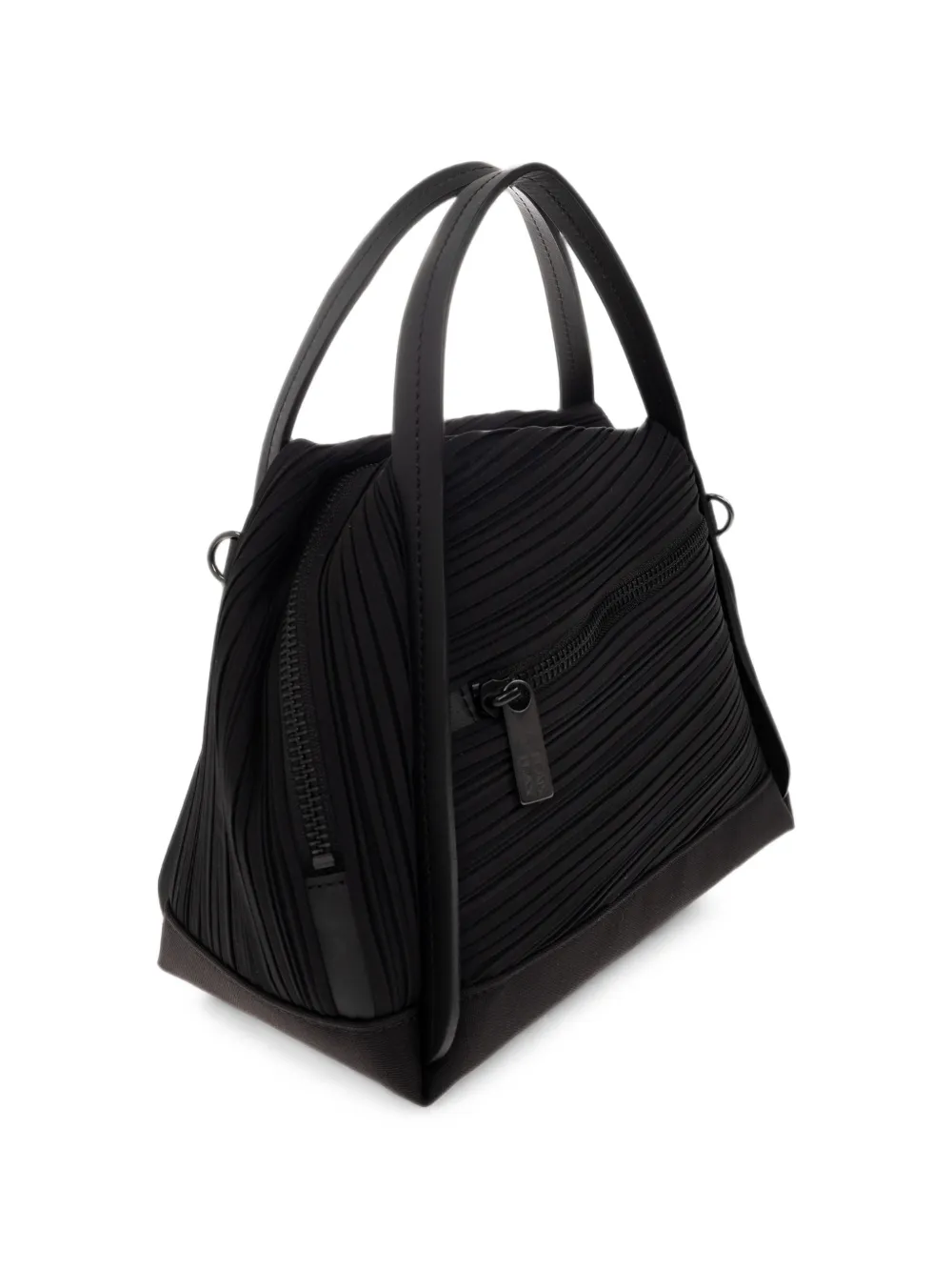 Pleats Please Issey Miyake Geplooide shopper Zwart