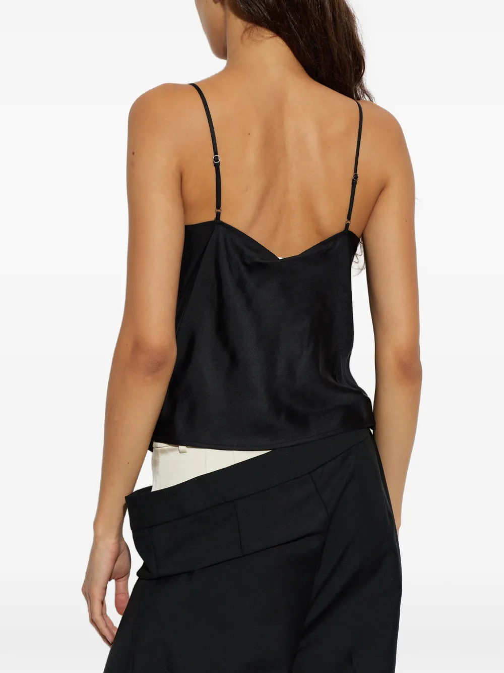 Alexander Wang bow-detail silk top Zwart