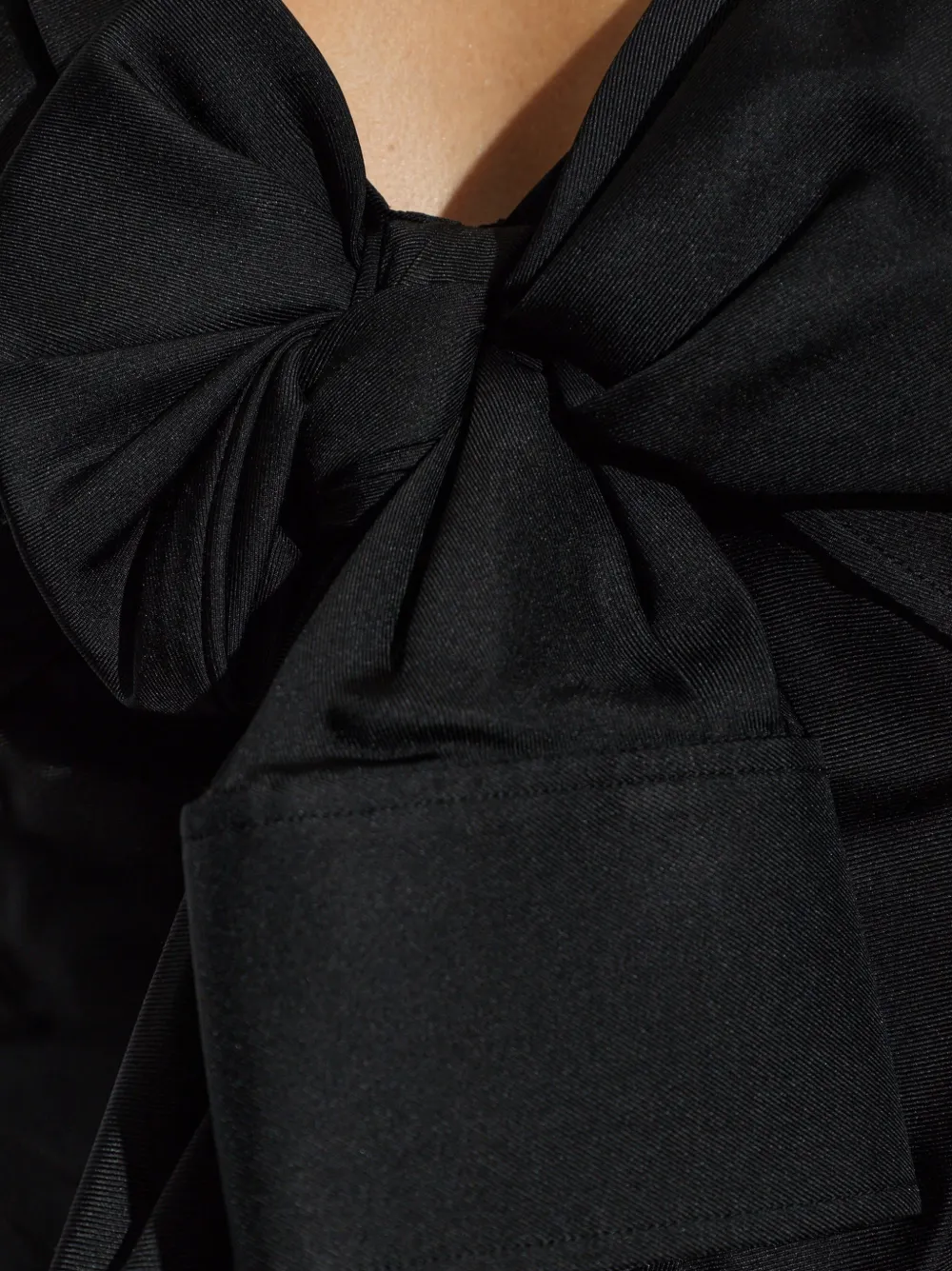 Alexander Wang bow-detail silk top Zwart