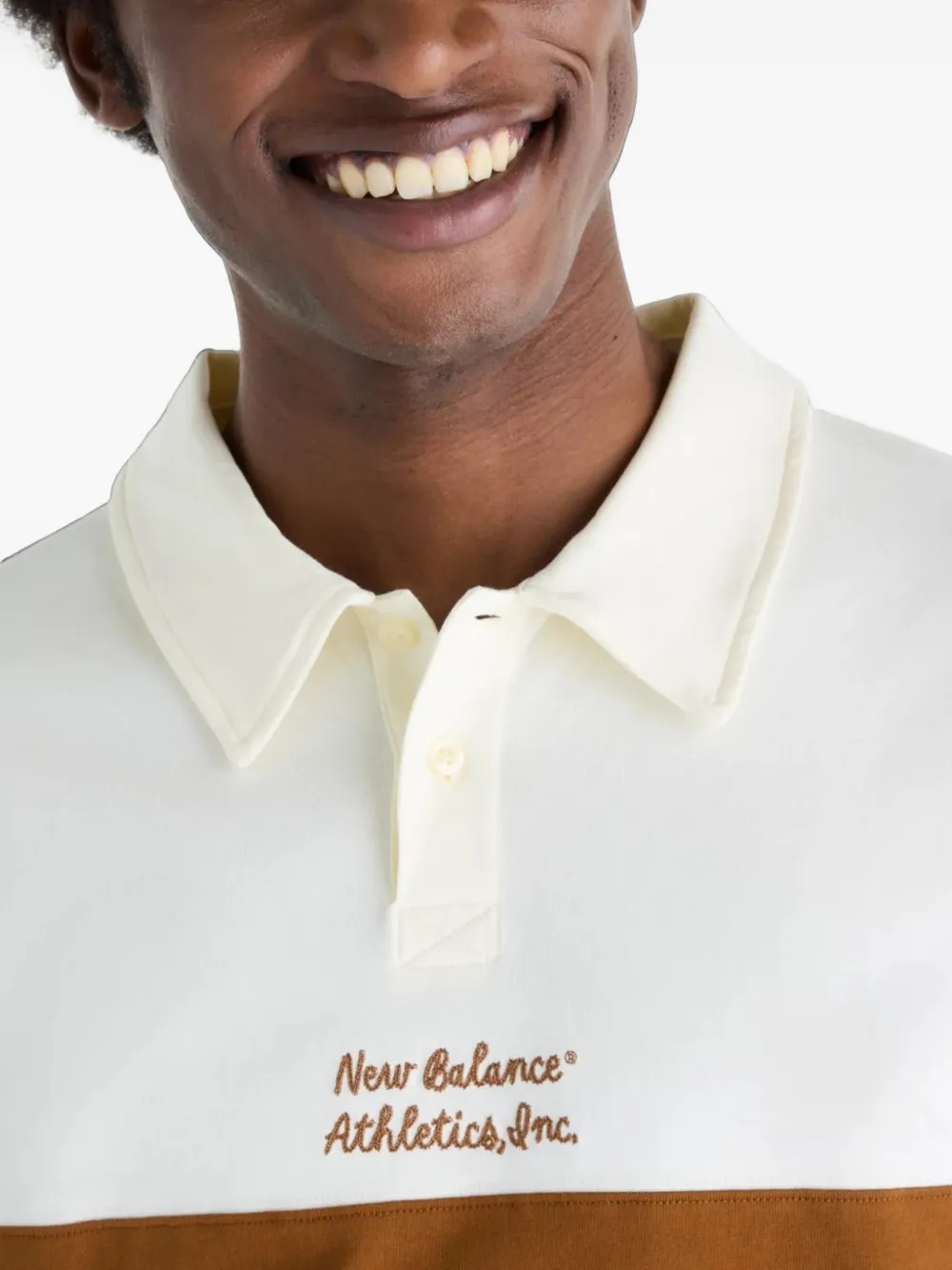 New Balance Sport Legacy rugbyshirt Beige
