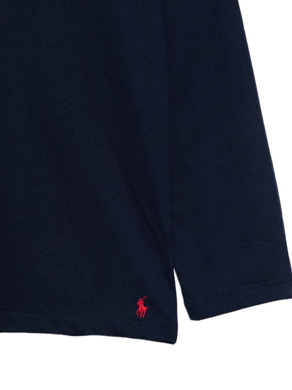 Polo Ralph Lauren logo-embroidered plaid pajamas Blauw