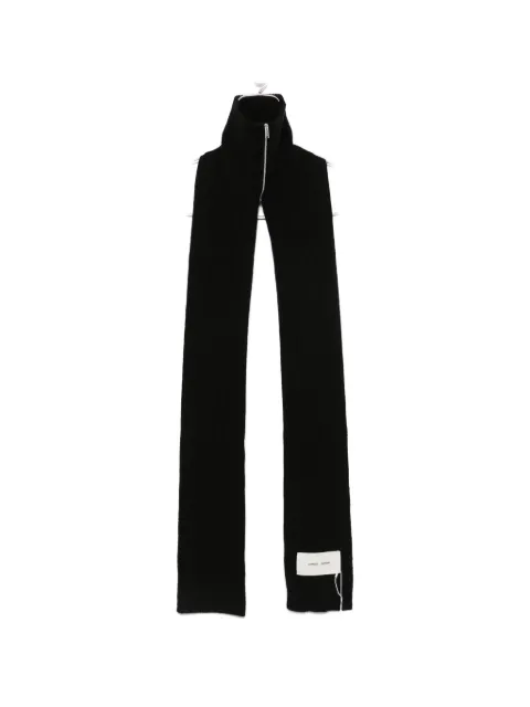 SAMSOE SAMSOE ribbed-knit zip-neck scarf