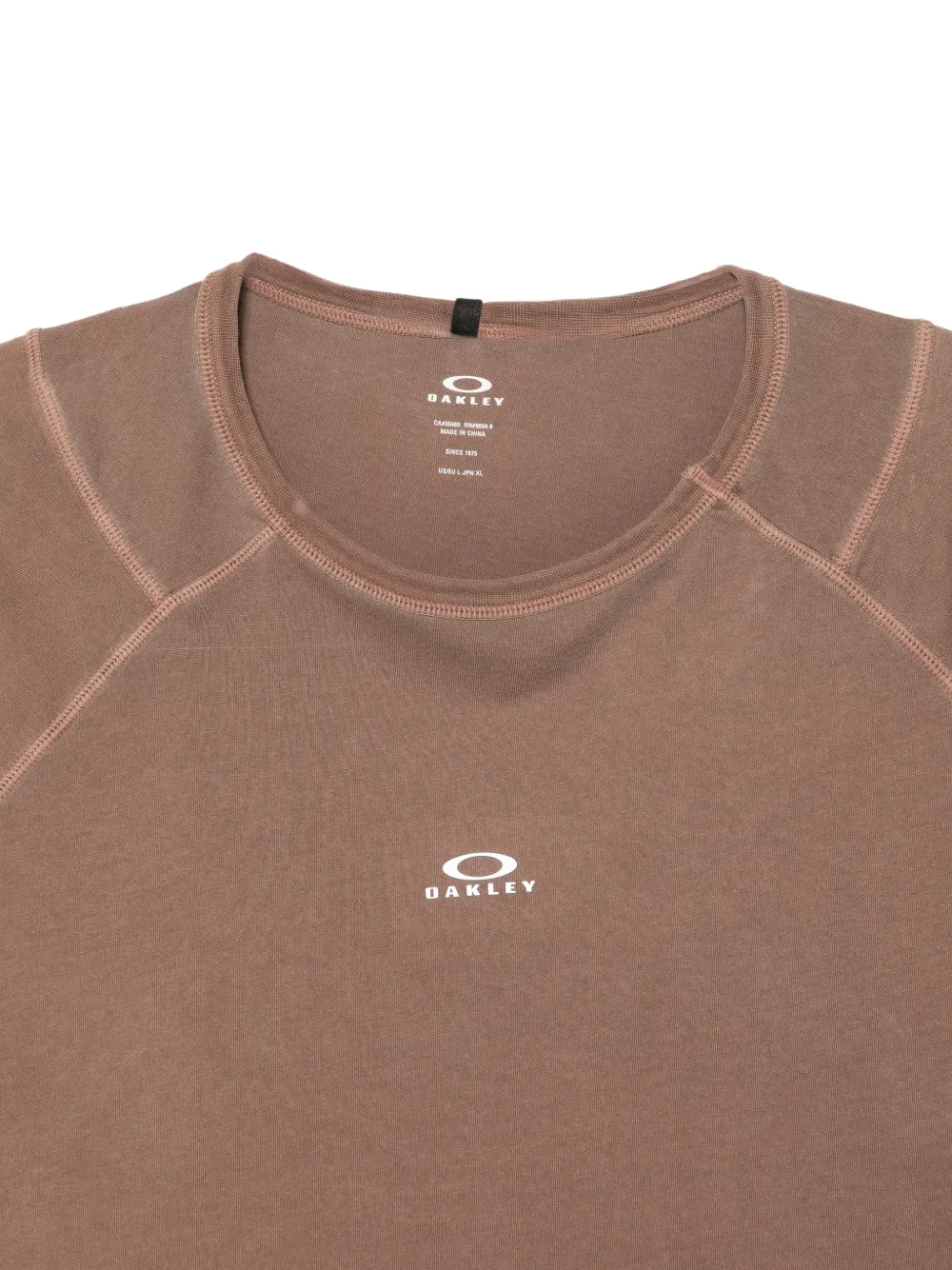 Oakley T-shirt met logoprint Bruin