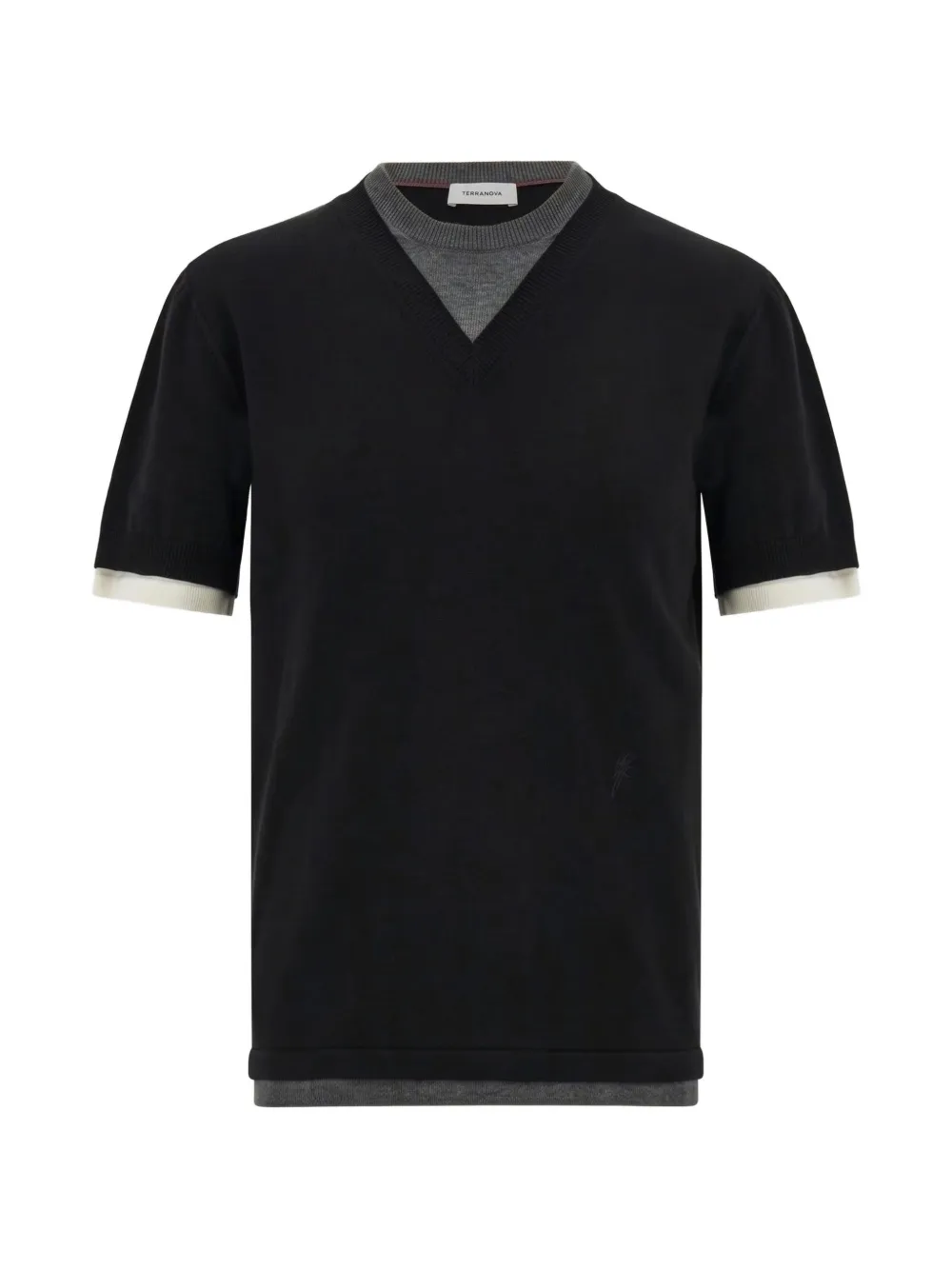 Ferragamo layered-sleeve T-shirt Zwart