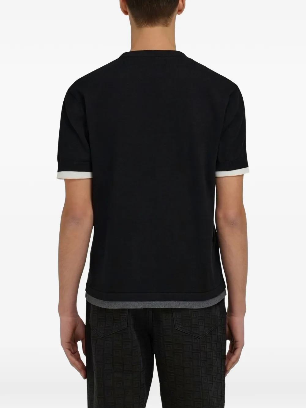 Ferragamo layered-sleeve T-shirt Zwart