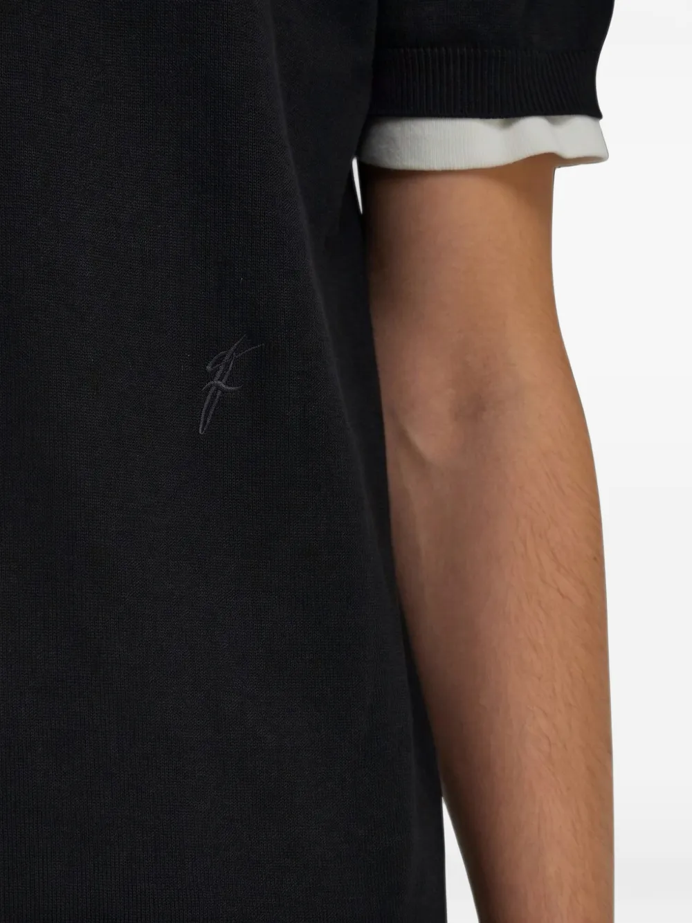 Ferragamo layered-sleeve T-shirt Zwart