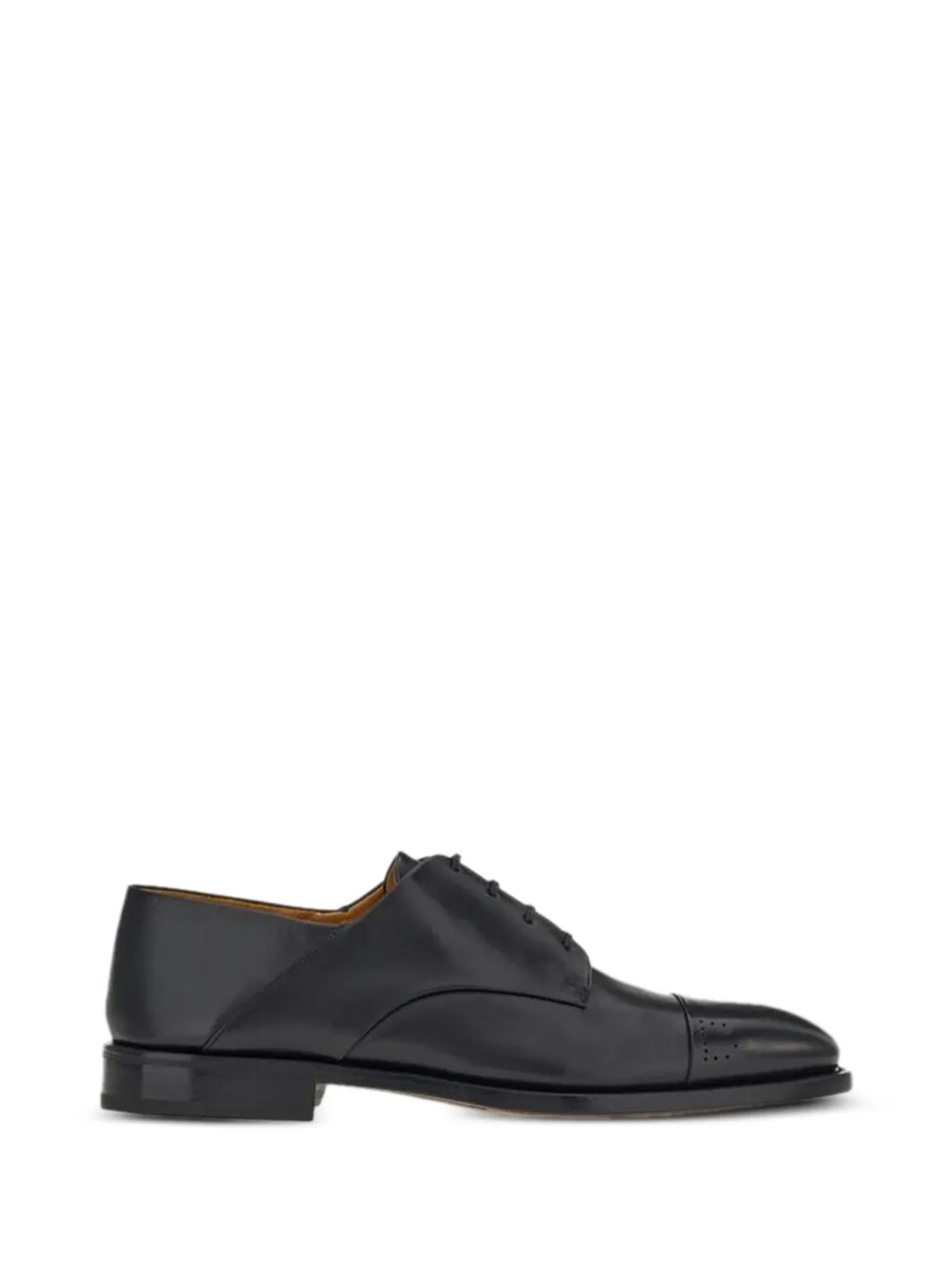 Ferragamo perforated-detail cap-toe derby shoes - Schwarz