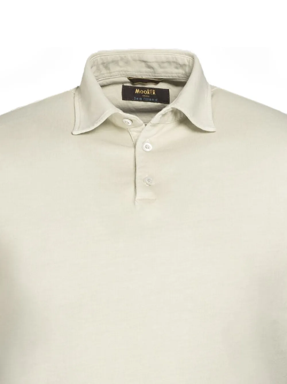 Moorer Poloshirt met korte mouwen Beige