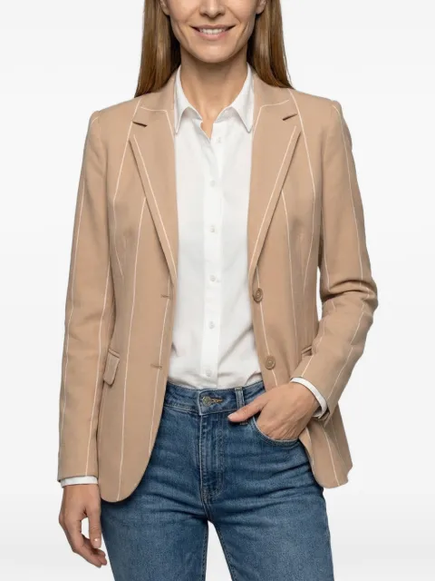 Eleventy blazer de lana con rayas diplomáticas estampadas