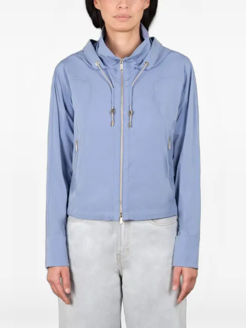 Moorer drawstring hooded jacket