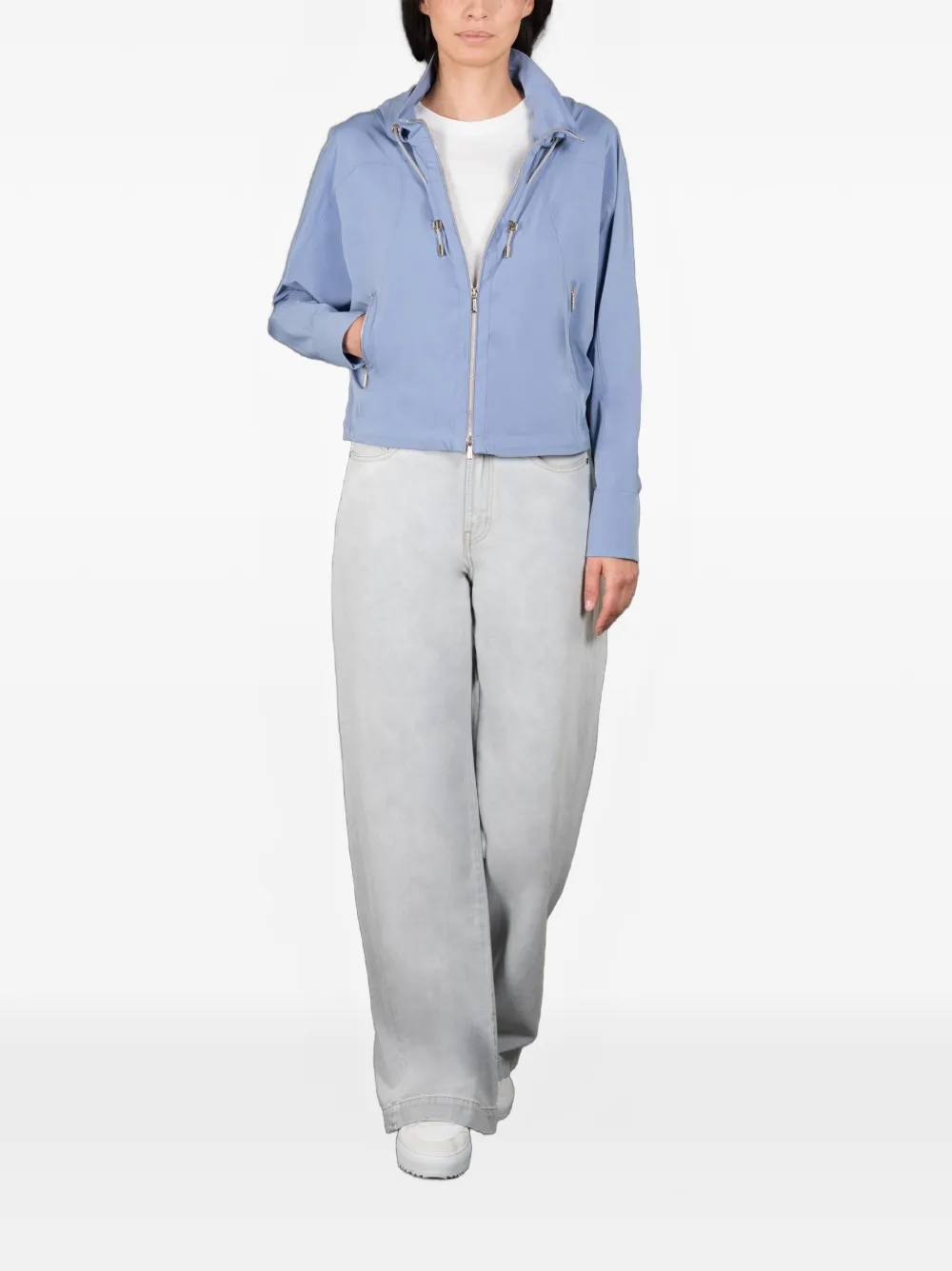 Moorer Jack met capuchon Blauw