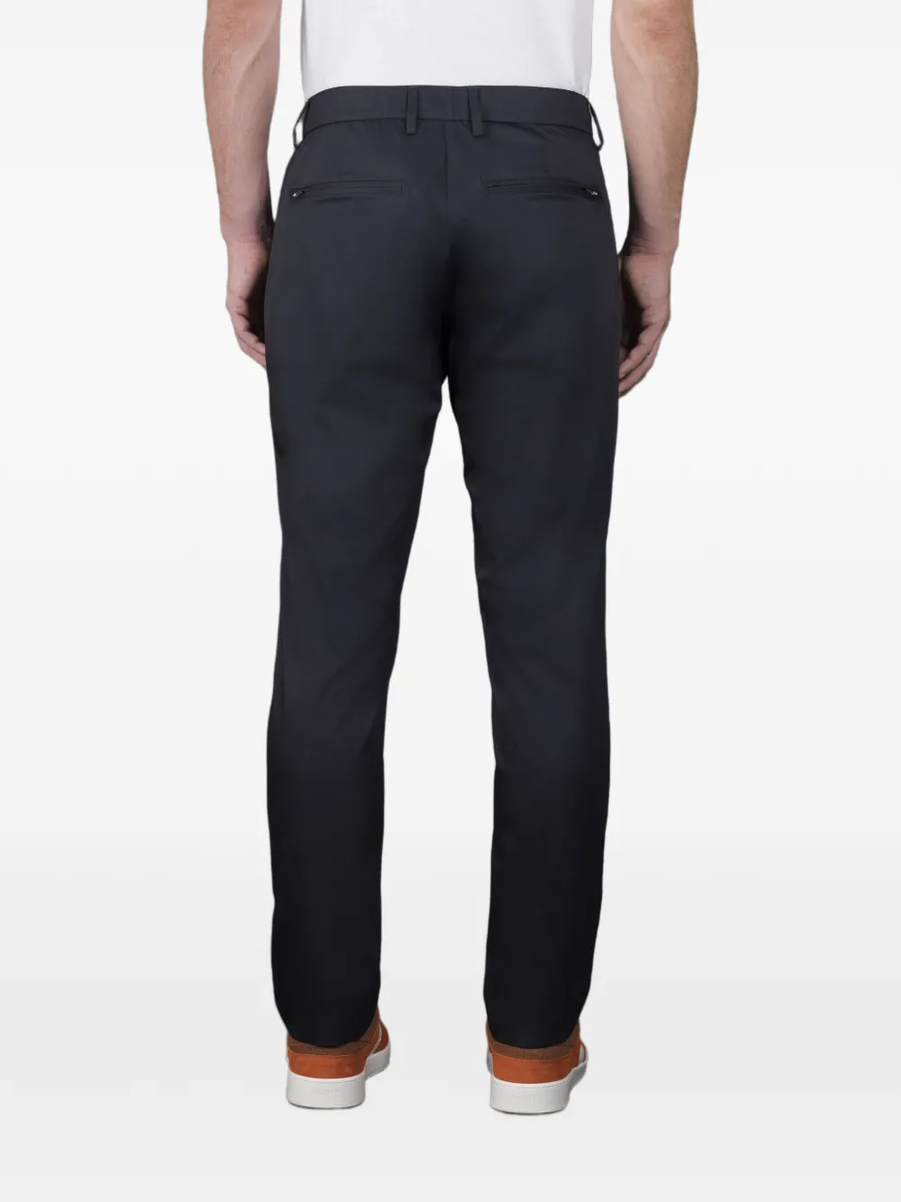 Moorer Straight-fit chino Blauw