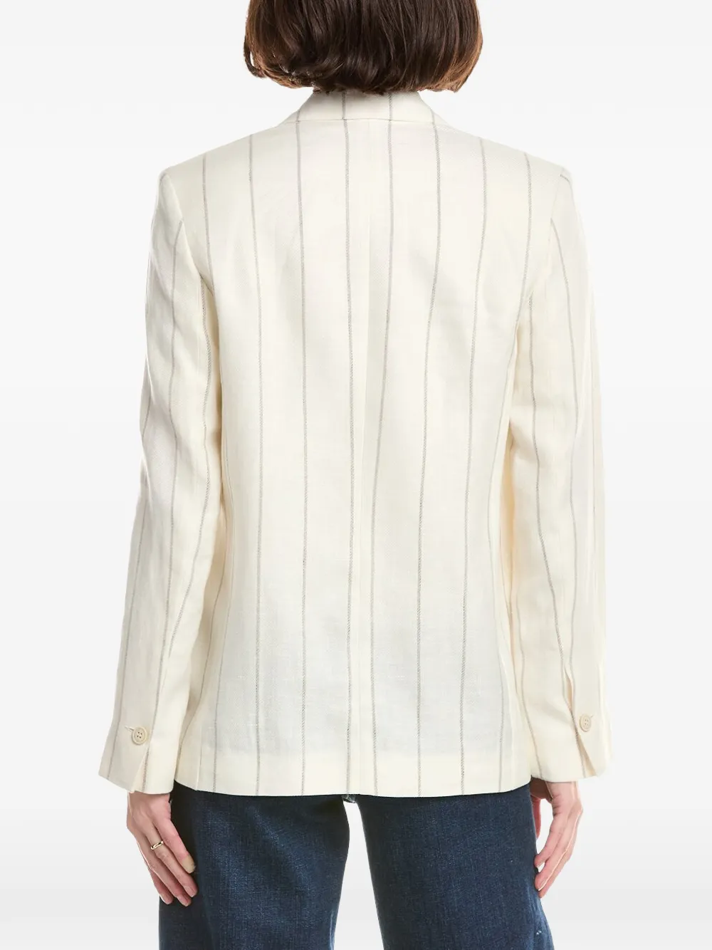 Eleventy Gedeconstrueerde blazer met krijtstreep Beige