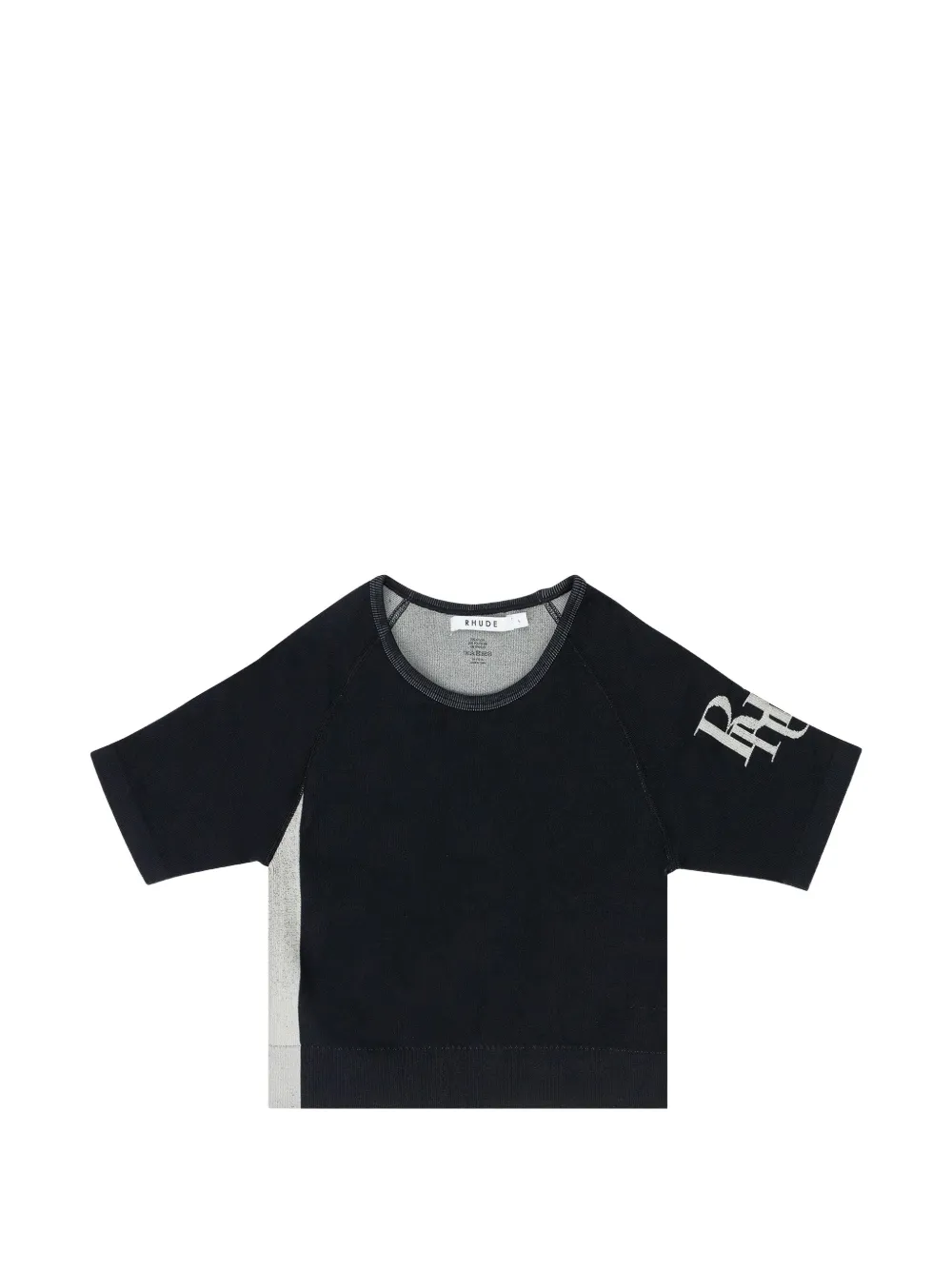 RHUDE logo-print raglan-sleeve top