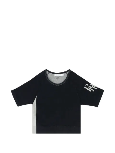RHUDE logo-print raglan-sleeve top