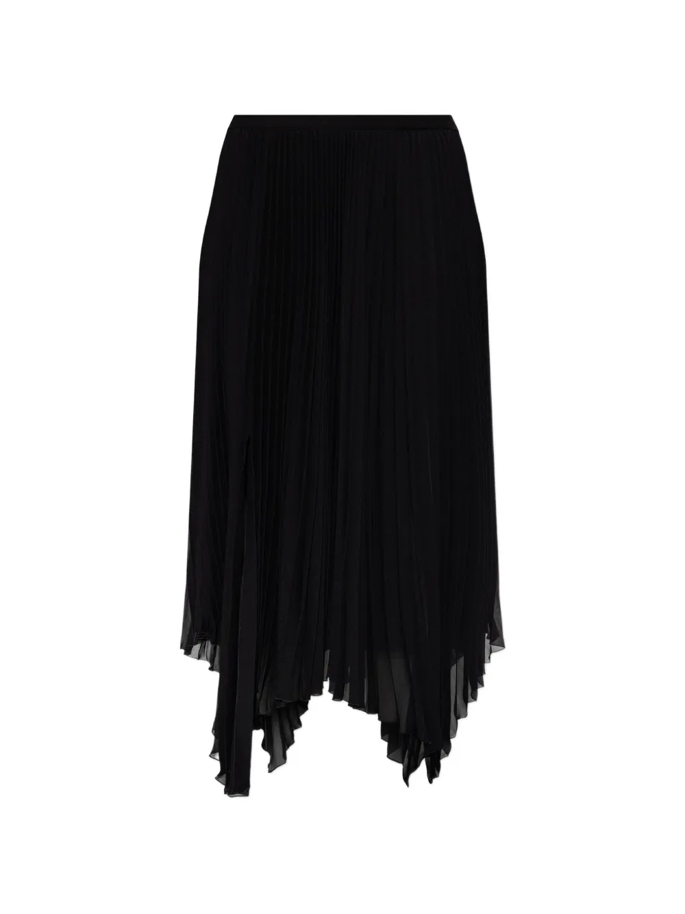 Valentino Garavani pleated asymmetric skirt - Nero