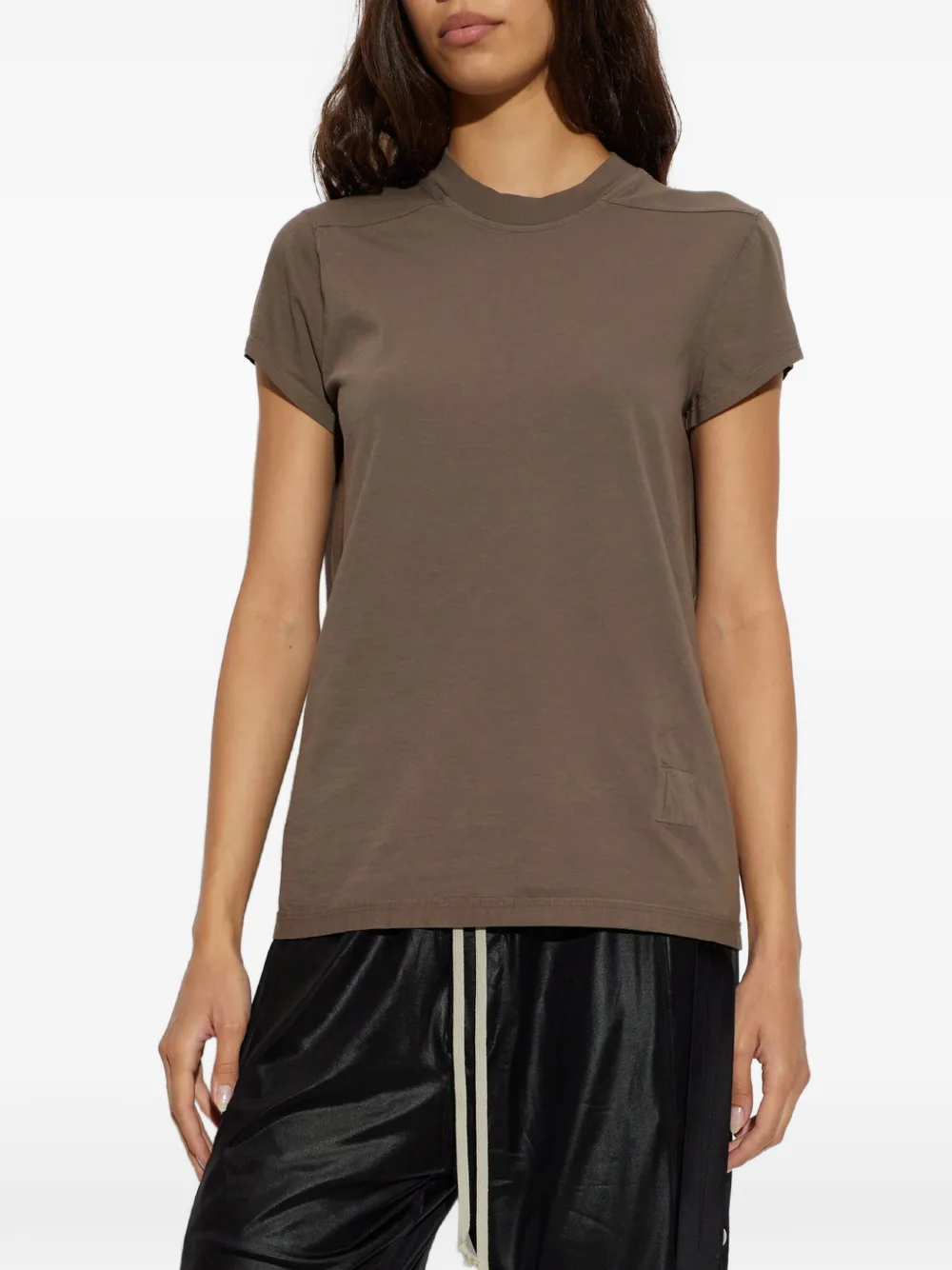 Rick Owens DRKSHDW Small Level T-shirt met decoratieve streep Bruin