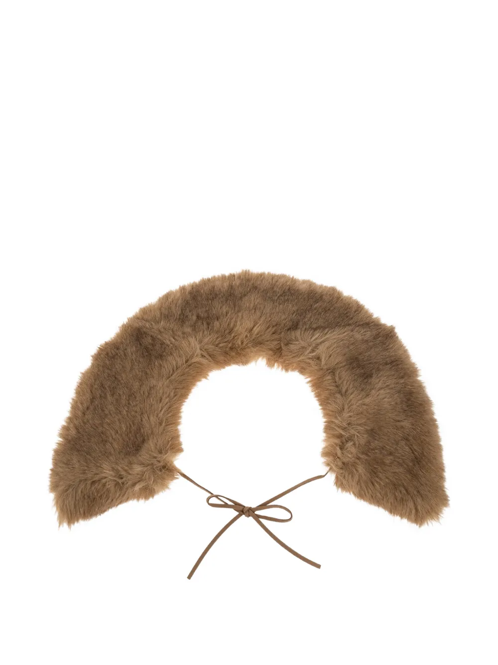 By Malene Birger Cowie faux-fur collar - Marrone