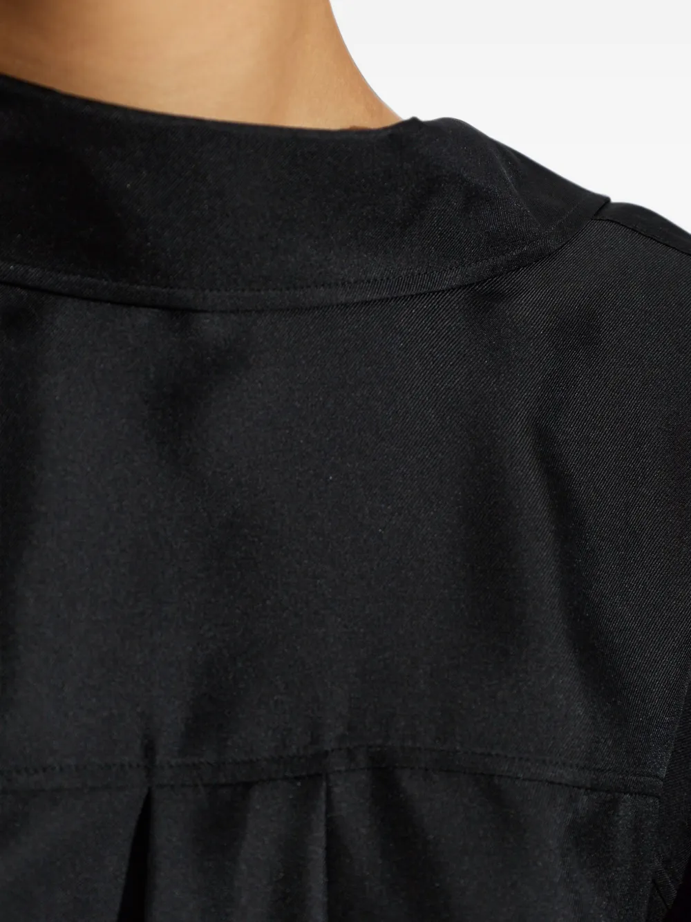 Alexander Wang Zijden blouse met omgekeerd detail Zwart