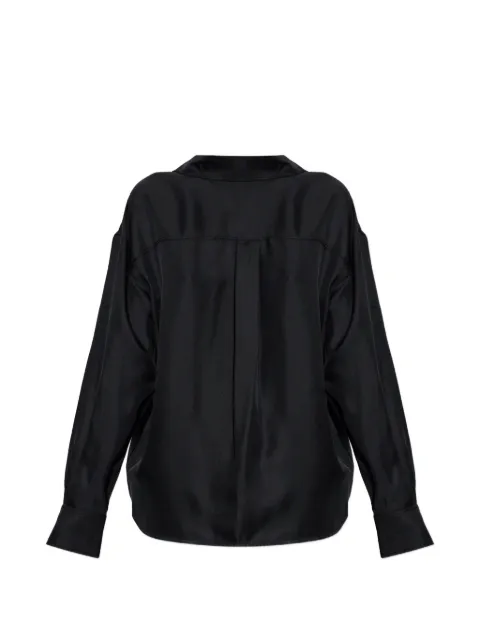 Alexander Wang camisa de seda con detalle invertido