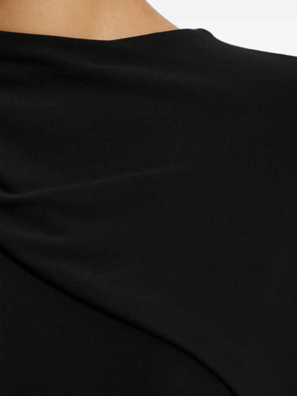 Alexander Wang Asymmetrische gedrapeerde top Zwart