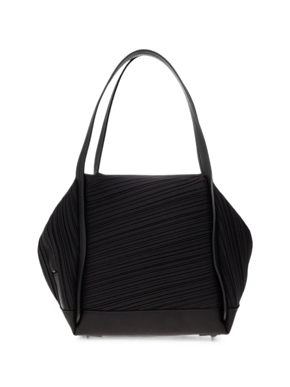Pleats Please Issey Miyake Geplooide shopper Zwart