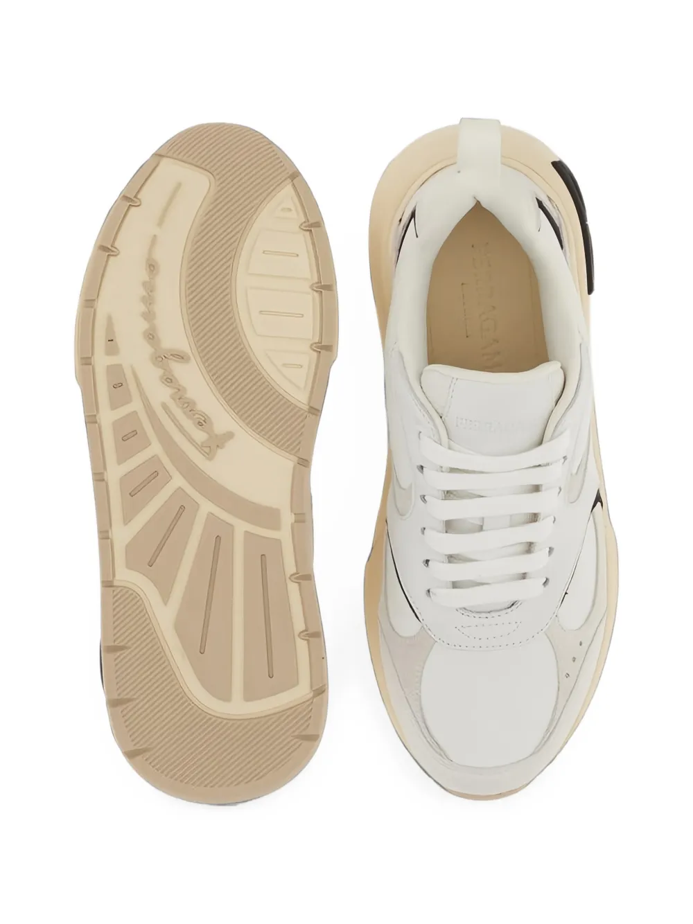 Ferragamo logo-detail sneakers Wit