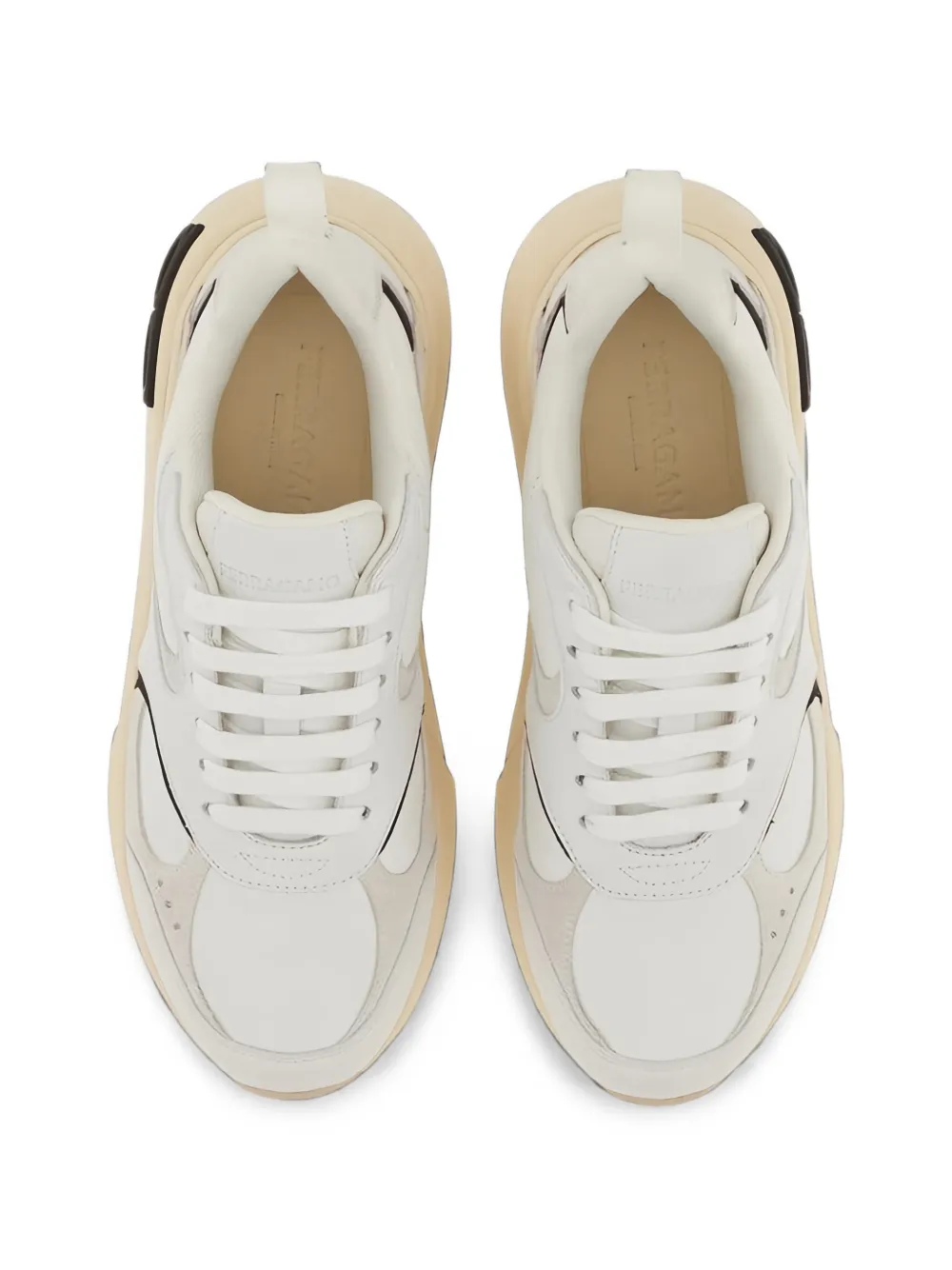Ferragamo logo-detail sneakers Wit