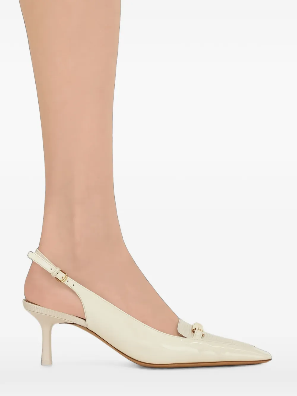 Ferragamo buckle-detail patent-leather pumps