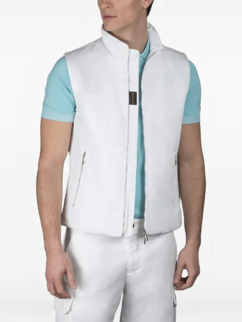 Moorer Sea Island zip-up gilet