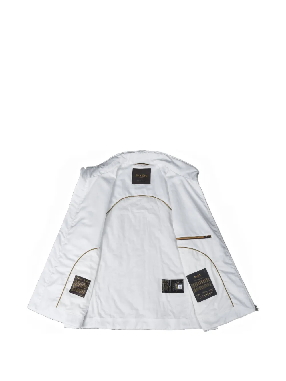 Moorer Sea Island zip-up gilet Wit