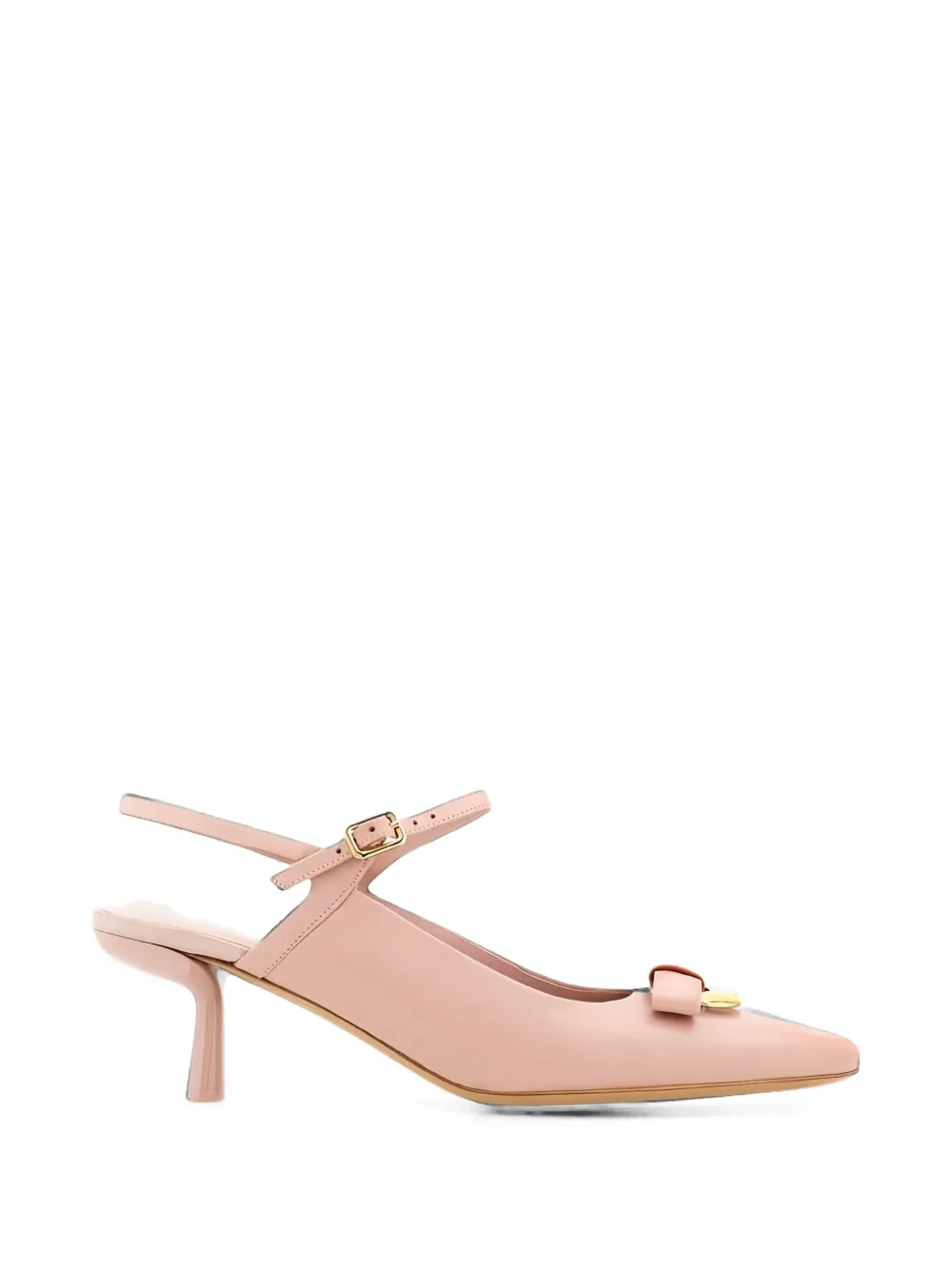 Ferragamo bow-detail leather slingback pumps