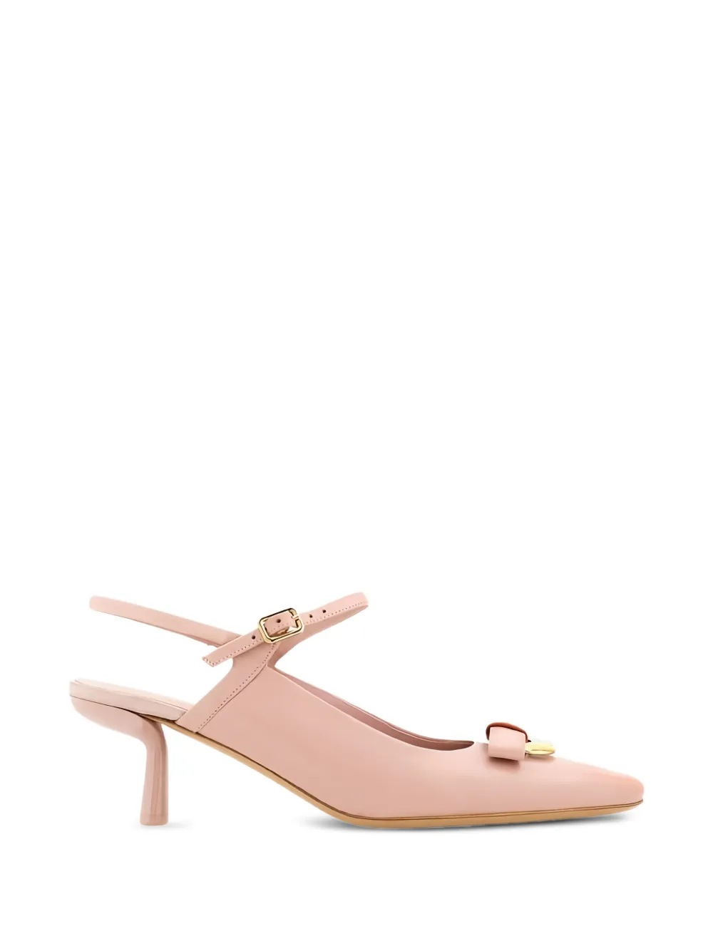 Ferragamo bow-detail leather slingback pumps