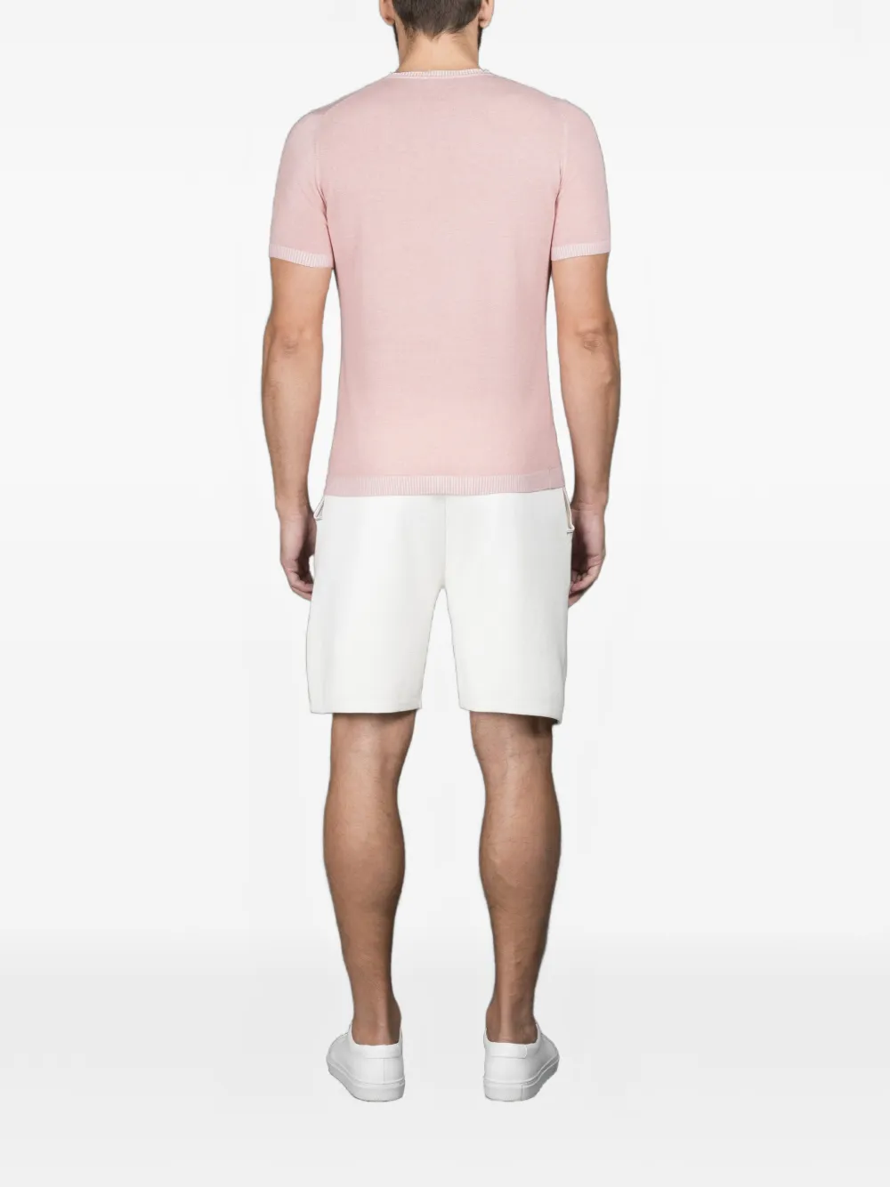 Moorer short-sleeve sweater Roze