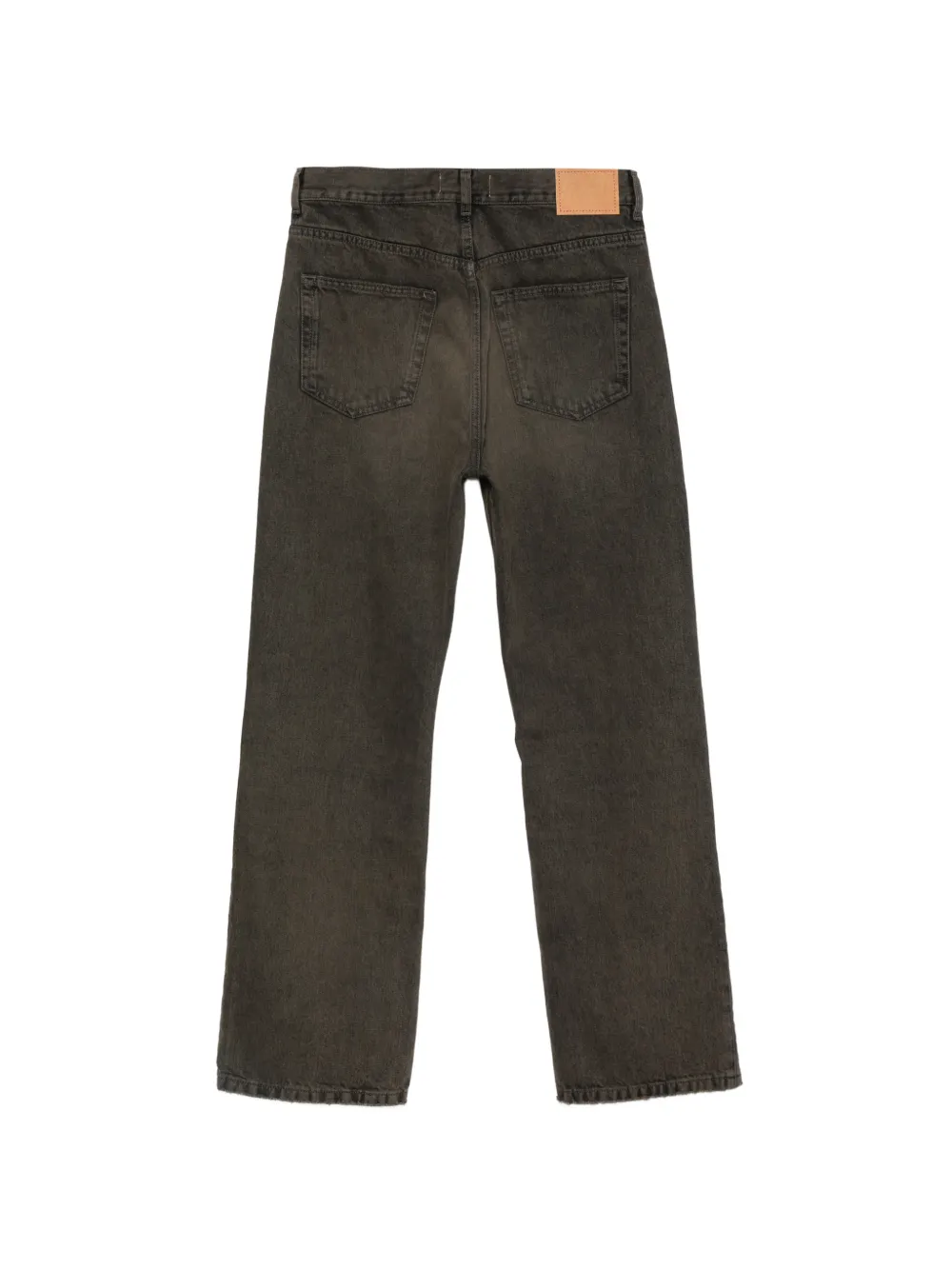Jeanerica Straight jeans met vervaagd effect Bruin