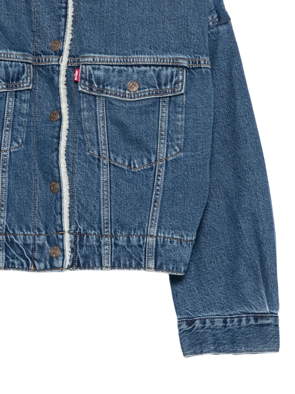 Levi's Button-up denim jack Blauw