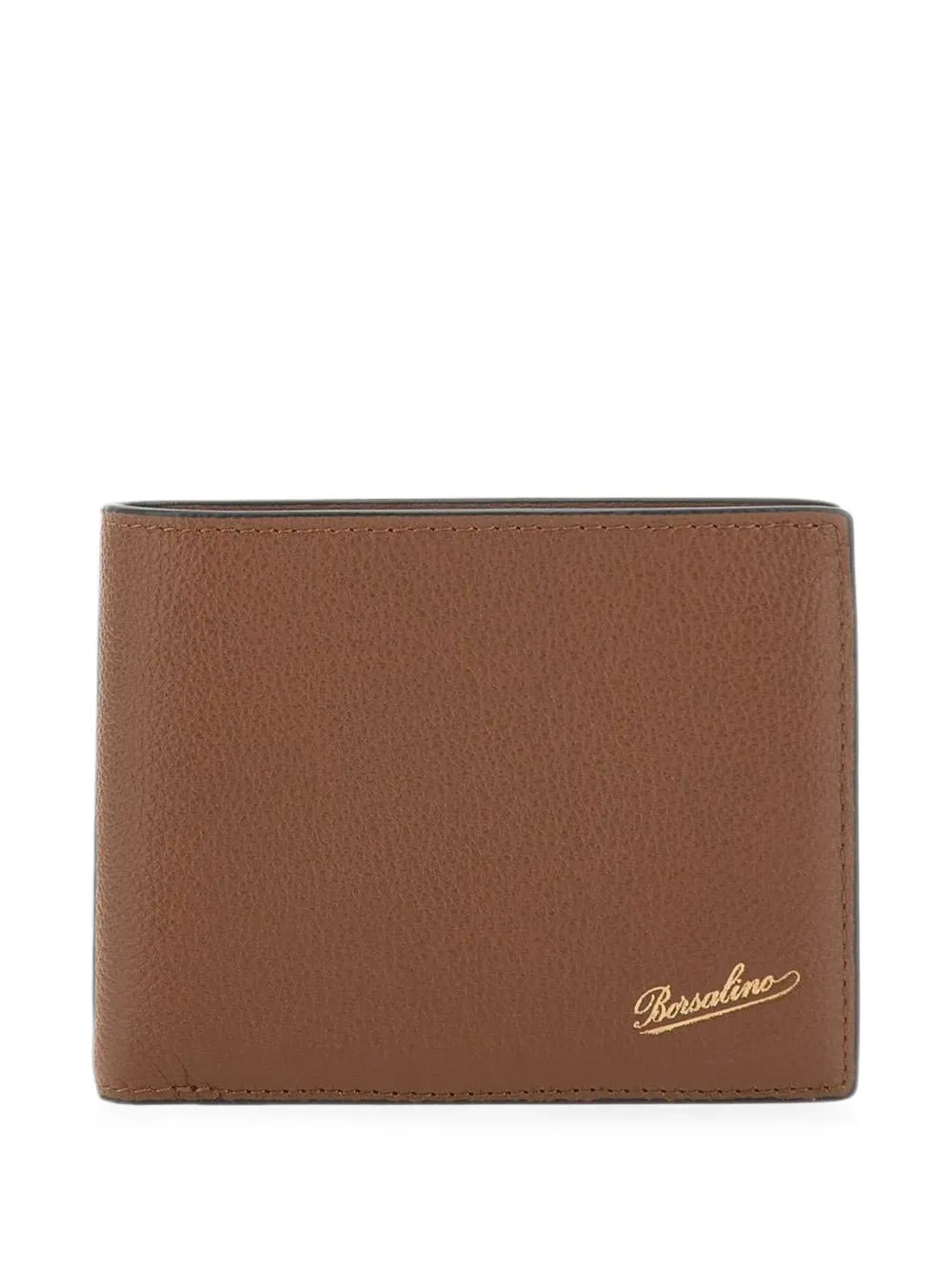 Borsalino logo-embossed bifold wallet - Marrone