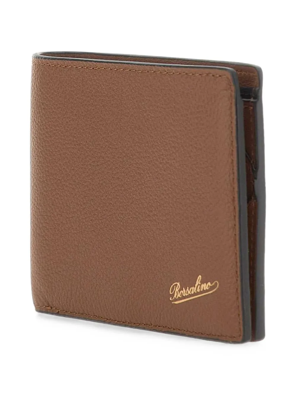 Borsalino Portemonnee met logo-reliëf Bruin