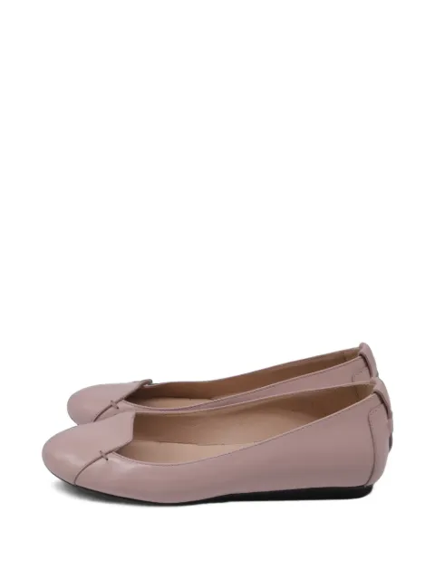 Tod's Vintage round-toe patent ballet flats