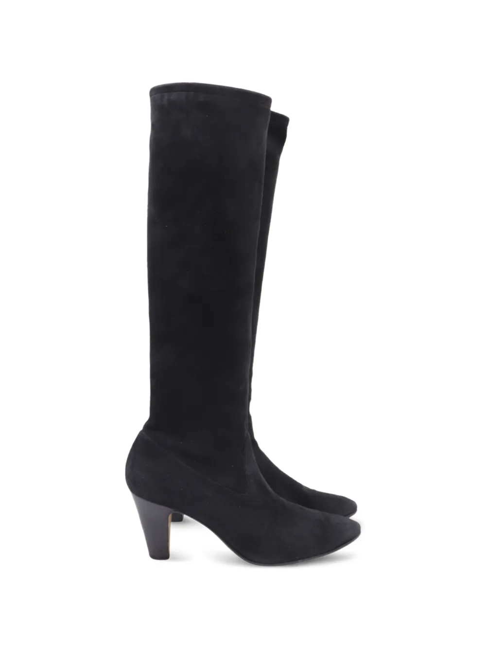 Manolo Blahnik pointed-toe knee-high boots - Nero