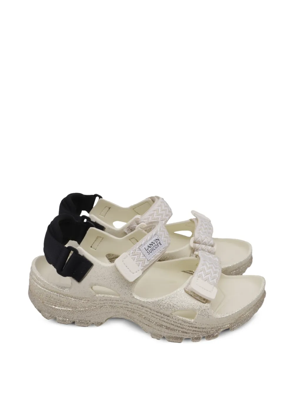 Lanvin Pre-Owned x Suicoke sandales Wake Curb LNV - Tons neutres Lanvin Pre-Owned x Suicoke sandales Wake Curb LNV - Tons neutres
