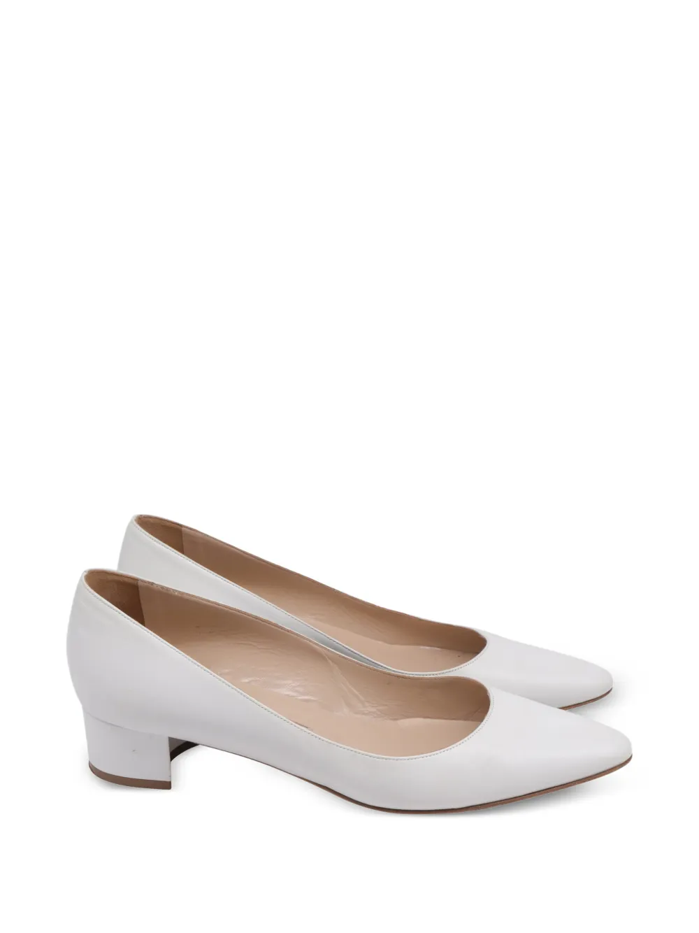 Manolo Blahnik pointed-toe pumps - Bianco
