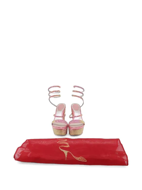 René Caovilla Cleo Tropical wrap sandals