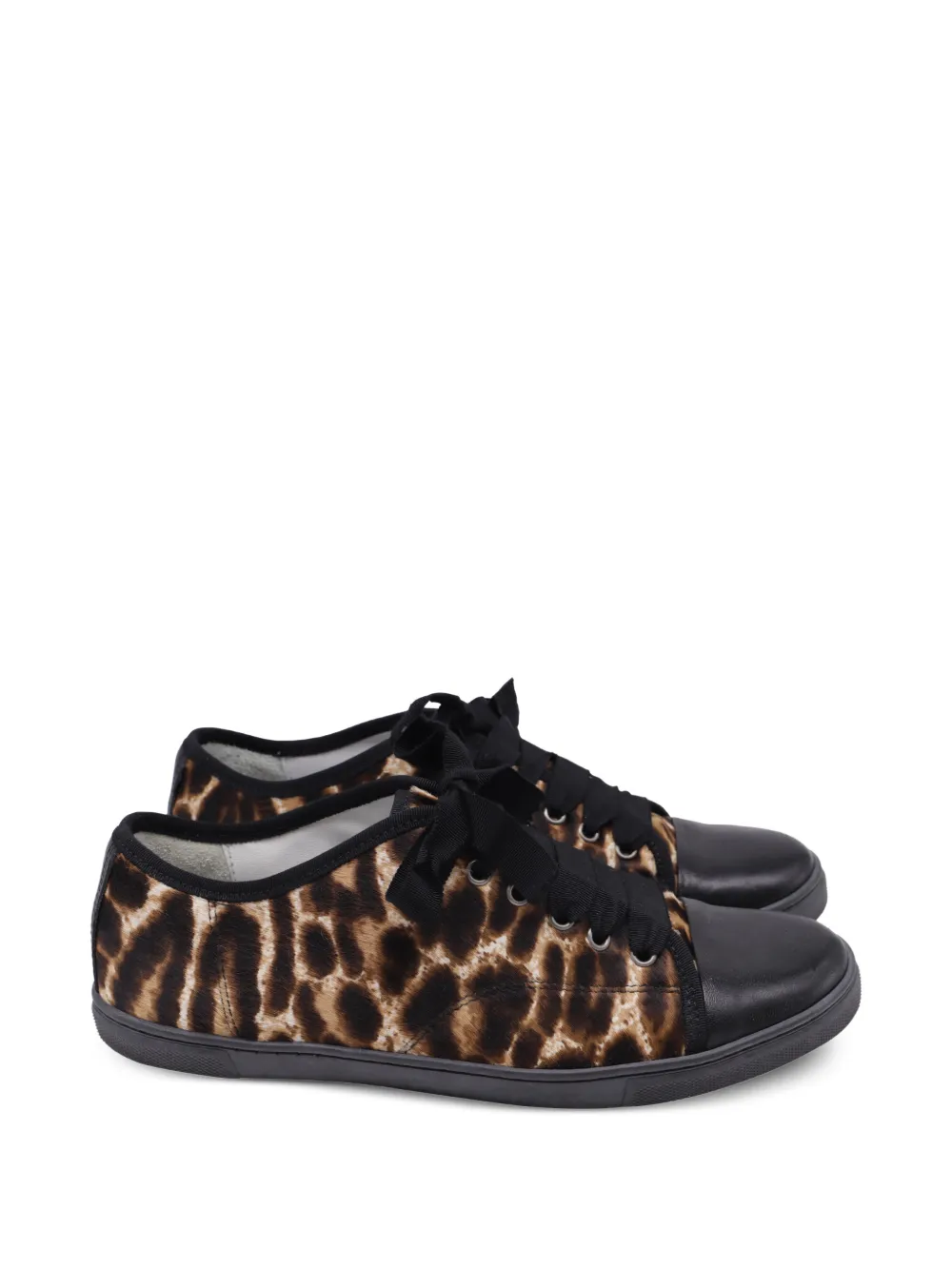 Lanvin Pre-Owned Sneakers mit Leopardenprint - Braun