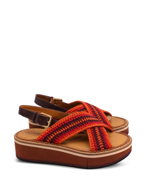 Clergerie woven platform sandals