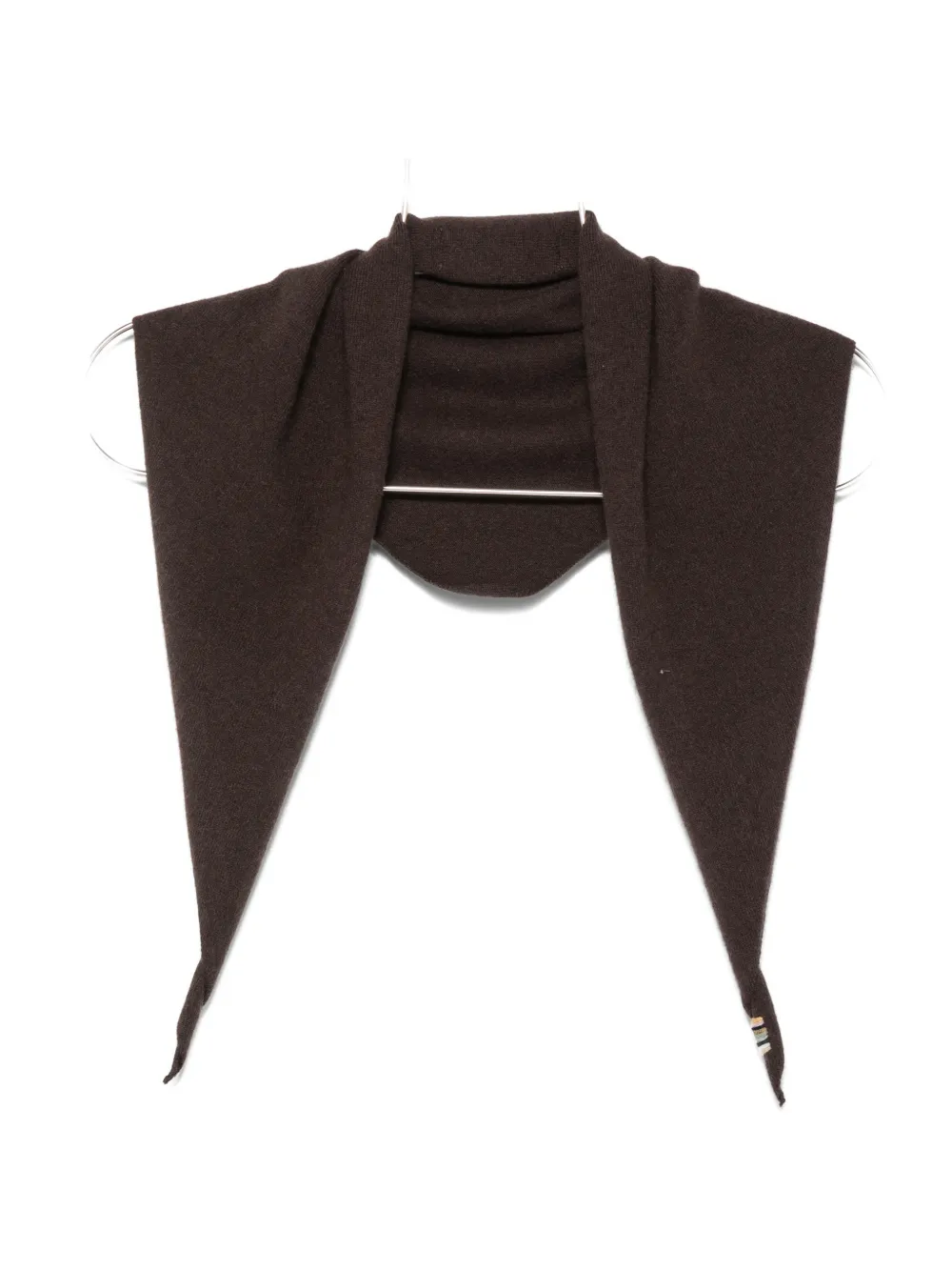 extreme cashmere knitted Bandana scarf Bruin