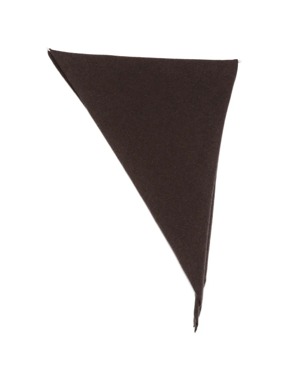 Extreme cashmere knitted Bandana scarf Bruin